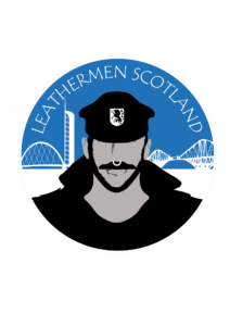 Leathermen Scotland logo in English
